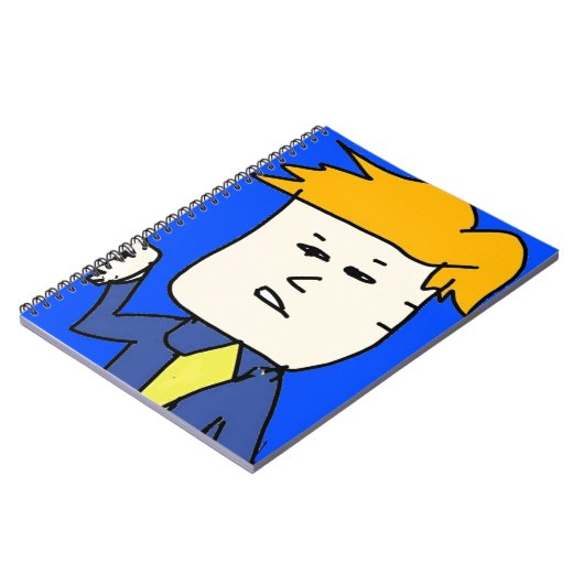 je bent ontslagen cartoon jongen notitieboek (Linkerzijde)