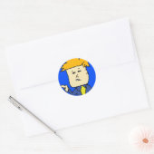 je bent ontslagen cartoon jongen ronde sticker (Envelop)