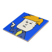 je bent ontslagen cartoon jongen tegeltje (Zijkant)