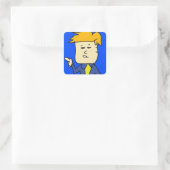 je bent ontslagen cartoon jongen vierkante sticker (Tas)