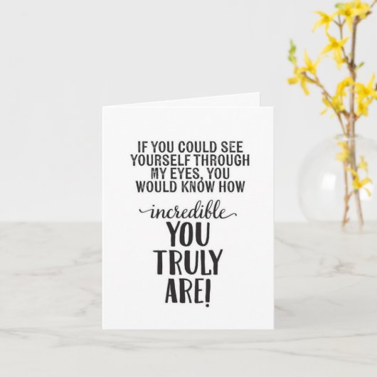 JE BENT **ONVERSCHILLEND** MIJN VALENTIJN? KAART (Gele Bloem)