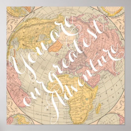 Je bent onze grootste avontuurkamer voor de baby. poster (Voorkant)