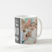 Je bent onze Hero papa Foto Collage Koffiemok (Voorkant rechts)