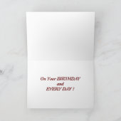 JE BENT ONZE "TOP DOG" VERJAARDAG KAART (Binnen)