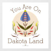 Je bent op Dakota Land Window Cling Raamsticker (Vel)