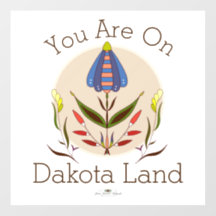 Je bent op Dakota Land Window Cling