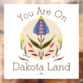 Je bent op Dakota Land Window Cling Raamsticker (Vel 2)