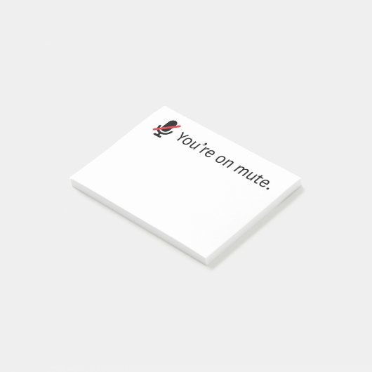 Je bent op de stomme. 3 x 4 post-it kleverige note (Schuin)