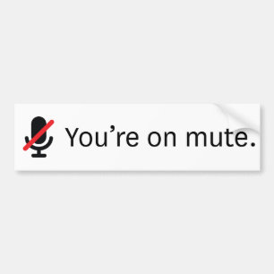 Je bent op de stomme. Bumpersticker. Bumpersticker