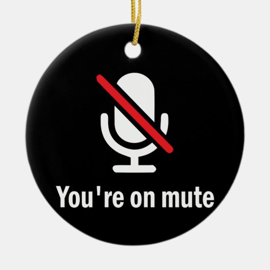 Je bent op de stomme keramisch ornament (Voorkant)