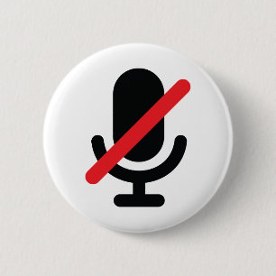 Je bent op de stomme. Knoop. Ronde Button 5,7 Cm