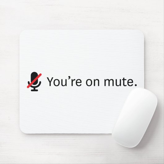 Je bent op de stomme. muismat (Met muis)