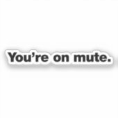 Je bent op de stomme sticker (Voorkant)