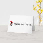 Je bent op de stomme. Vakantiekaart Kaart (Gele Bloem)