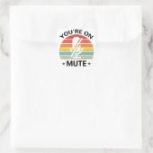 Je bent op de stomme vierkante sticker (Tas)