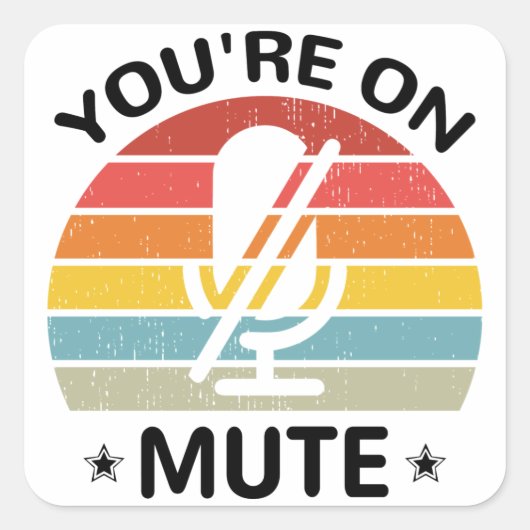 Je bent op de stomme vierkante sticker (Voorkant)