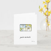 "Je bent op Dempen," blanco wenskaart Kaart (Gele Bloem)