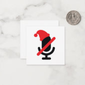 Je bent op een mobiele microfoon met een vaste bri notitiekaartje (Voorkant / Achterkant in situ)