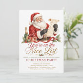 Je bent op het Kerstfeest van de Nice List Kaart (Staand voorkant)