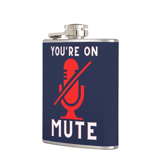 Je bent op het stomme Funny Zoom Meme Heupfles (Links)