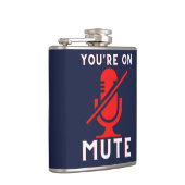 Je bent op het stomme Funny Zoom Meme Heupfles (Rechts)