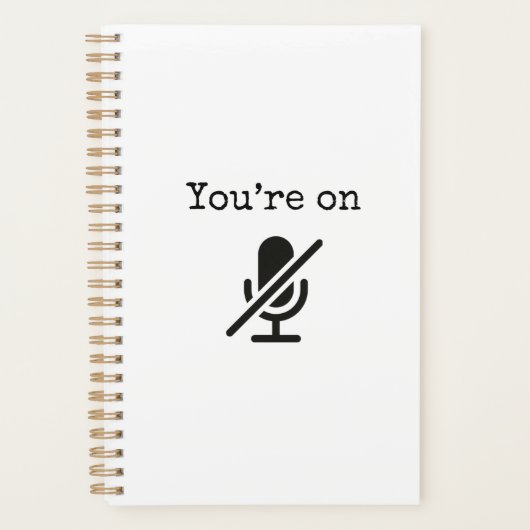 Je bent op Mute Funny Planner (Voorkant)