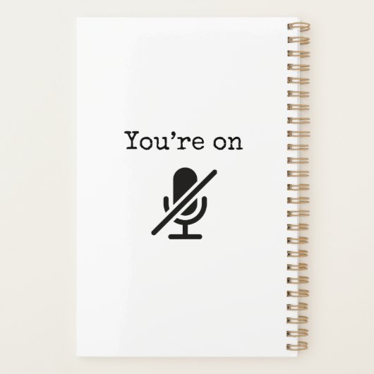 Je bent op Mute Funny Planner (Achterkant)