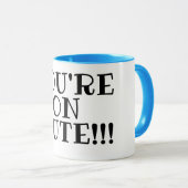 Je bent op Mute! Mok (Voorkant rechts)