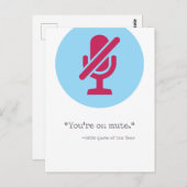 Je bent op Stomme / 2020 Zoom Joke Briefkaart (Voorkant / Achterkant)