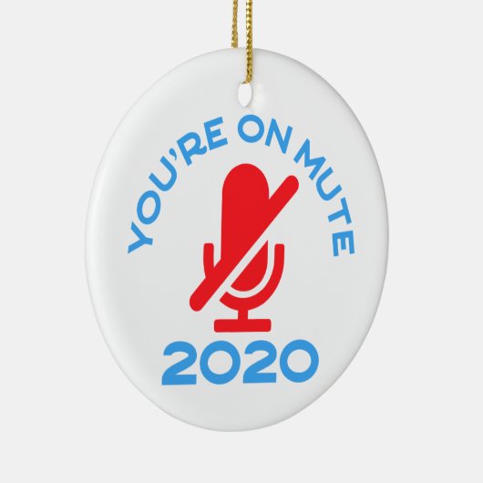 Je bent op stomme, grappige thuiswerken keramisch ornament (Rechts)