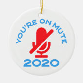 Je bent op stomme, grappige thuiswerken keramisch ornament (Voorkant)