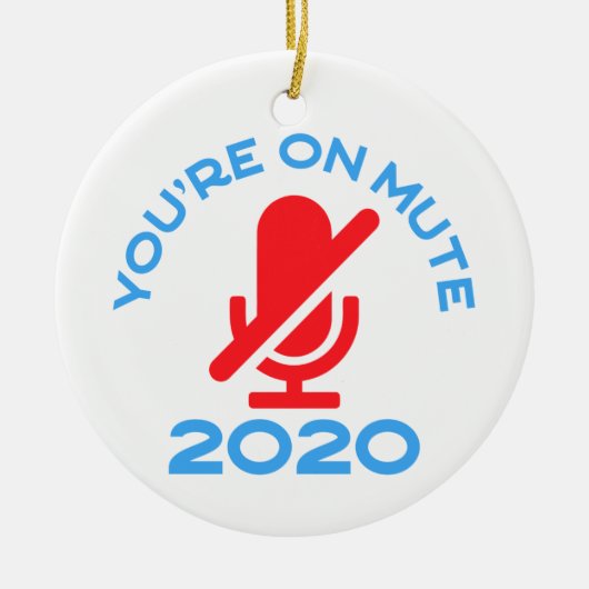 Je bent op stomme, grappige thuiswerken keramisch ornament (Voorkant)