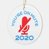 Je bent op stomme, grappige thuiswerken keramisch ornament (Links)