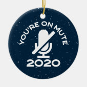 Je bent op stomme, grappige thuiswerken keramisch ornament (Voorkant)