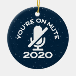 Je bent op stomme, grappige thuiswerken keramisch ornament