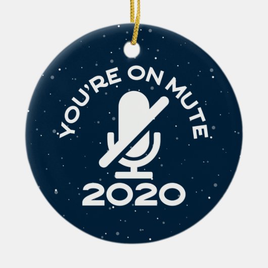 Je bent op stomme, grappige thuiswerken keramisch ornament (Voorkant)