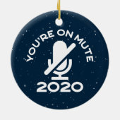 Je bent op stomme, grappige thuiswerken keramisch ornament (Achterkant)