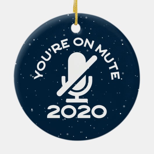 Je bent op stomme, grappige thuiswerken keramisch ornament (Achterkant)