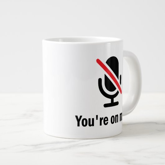 Je bent op stomme stomme Funny. Grote Koffiekop (Voorkant rechts)