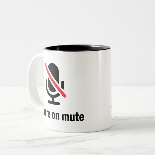 Je bent op stomme stomme Funny. Tweekleurige Koffiemok (Voorkant links)