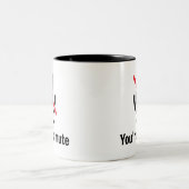 Je bent op stomme stomme Funny. Tweekleurige Koffiemok (Center)
