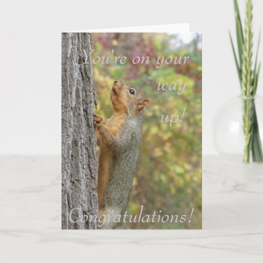 Je bent op weg naar boven kaart (Voorkant)