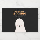 Je bent opgeBoost Halloween Cute Ghost Likeurfles Etiket (Enkel label)
