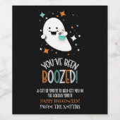 Je bent opgejut Schattigee spook wijn bier geesten Wijn Etiket (Enkel label)