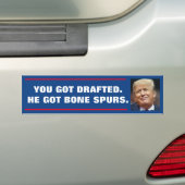 JE BENT OPGEMAAKT. HIJ HEEFT BOTSPOREN. BUMPERSTICKER (Op auto)