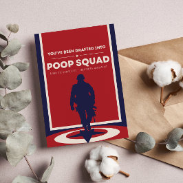 Je bent opgenomen in Poop Squad - Zwangerschap Kaart