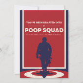 Je bent opgenomen in Poop Squad - Zwangerschap Kaart (Voorkant)