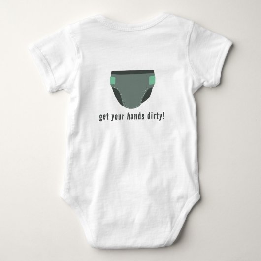 Je bent opgenomen in Poop Squad - Zwangerschap Romper (Achterkant)