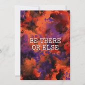 Je bent opgeroepen Halloween Costume Party Witch Kaart (Achterkant)