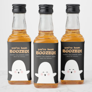 Je bent opgestart Halloween Cute Ghost Liquor Bot Likeurfles Etiket